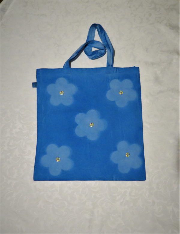 Hand Painted Organic Cotton Bag