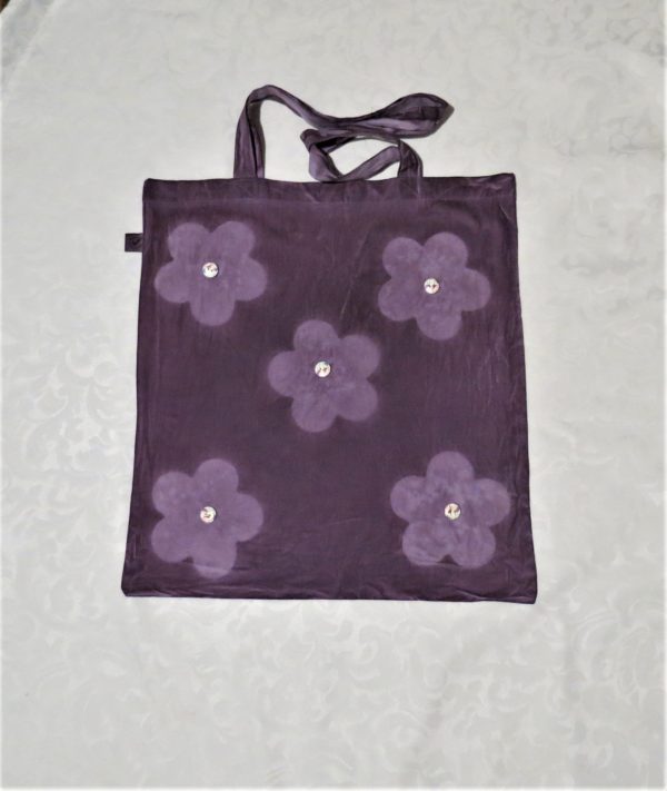 Hand Painted Organic Cotton Bag